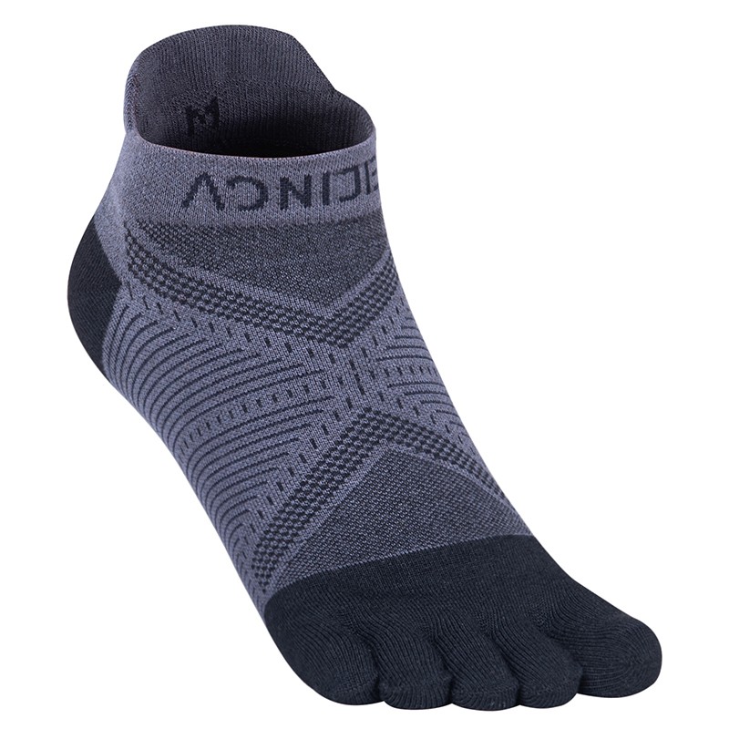 1Pair Aonijie E4824 Nuevos calcetines deportivos FVE-Finger calcetines transpirables calcetines atléticos al aire libre resistentes al aire libre para correr senderismo