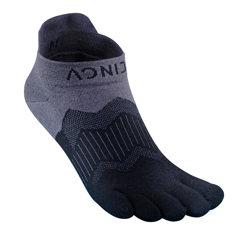 Aonijie E4810 Calcetines de cinco dedos 2 pares / set Sports antideslizante Running Toe Toe Socks Marathon Race Senderismo Socks Athletic Toe Socks