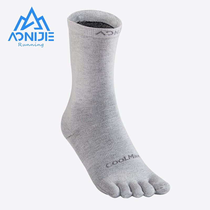 Aonijie e4831 calcetines deportivos de cinco dedos calcetines neutros transpirables, suaves y finos de cinco dedos para correr, fitness, yoga y caminar calcetines