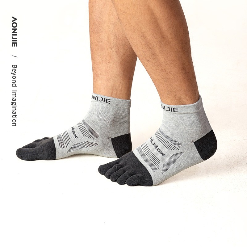 Aonijie e4840 3pairs calcetines deportivos blandos de cinco dedos para hombres y mujeres, montañismo al aire libre, ciclismo, senderismo, zapatos transpirables, calcetines de cabeza