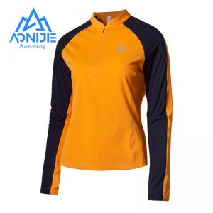 Aonijie fm5173 ootdoor camiseta de manga larga para mujeres corriendo camiseta deportiva de protección solar para mujeres de primavera y otoño ciclismo de fitness
