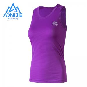 Aonijie fw5129 Sporting running Women 's Sports Sleeve T - shirt Fast Dry Summer outdoor Walking Marathon Training Fitness Clothing