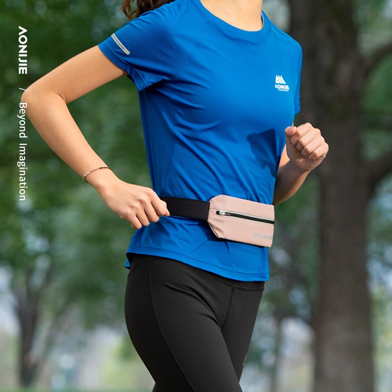 Aonijie w8129 cintura deportiva bolsos de cintura impermeables de gran capacidad maratón de cintura para correr y montar cinturones de cintura al aire libre