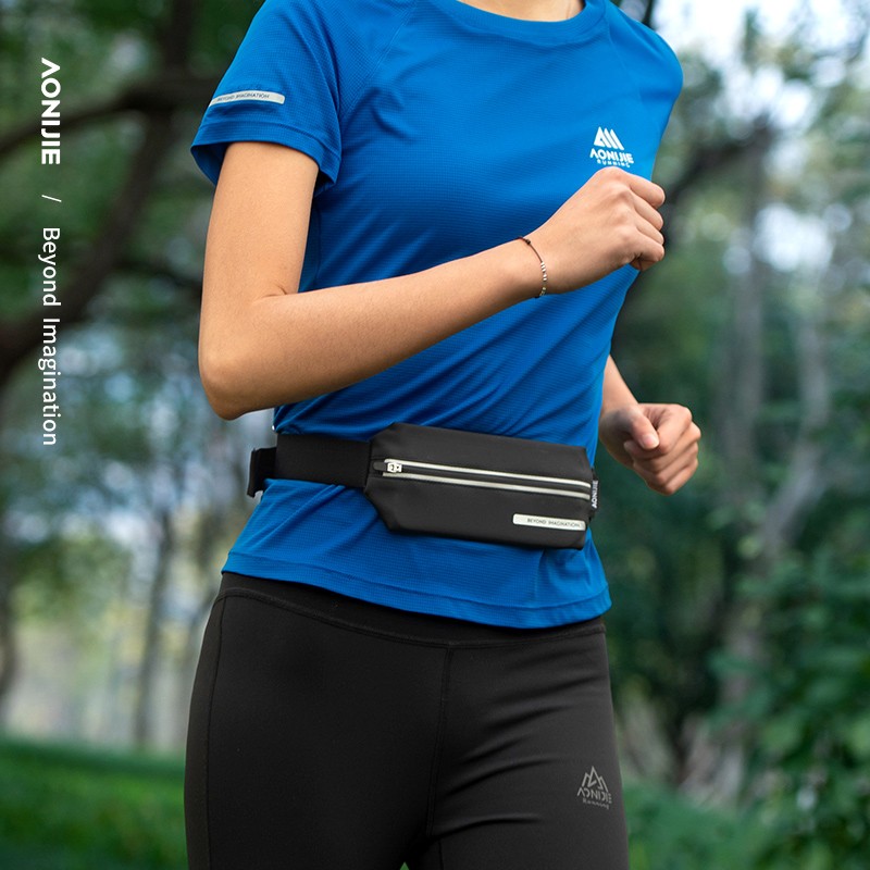 Aonijie w8129 cintura deportiva bolsos de cintura impermeables de gran capacidad maratón de cintura para correr y montar cinturones de cintura al aire libre