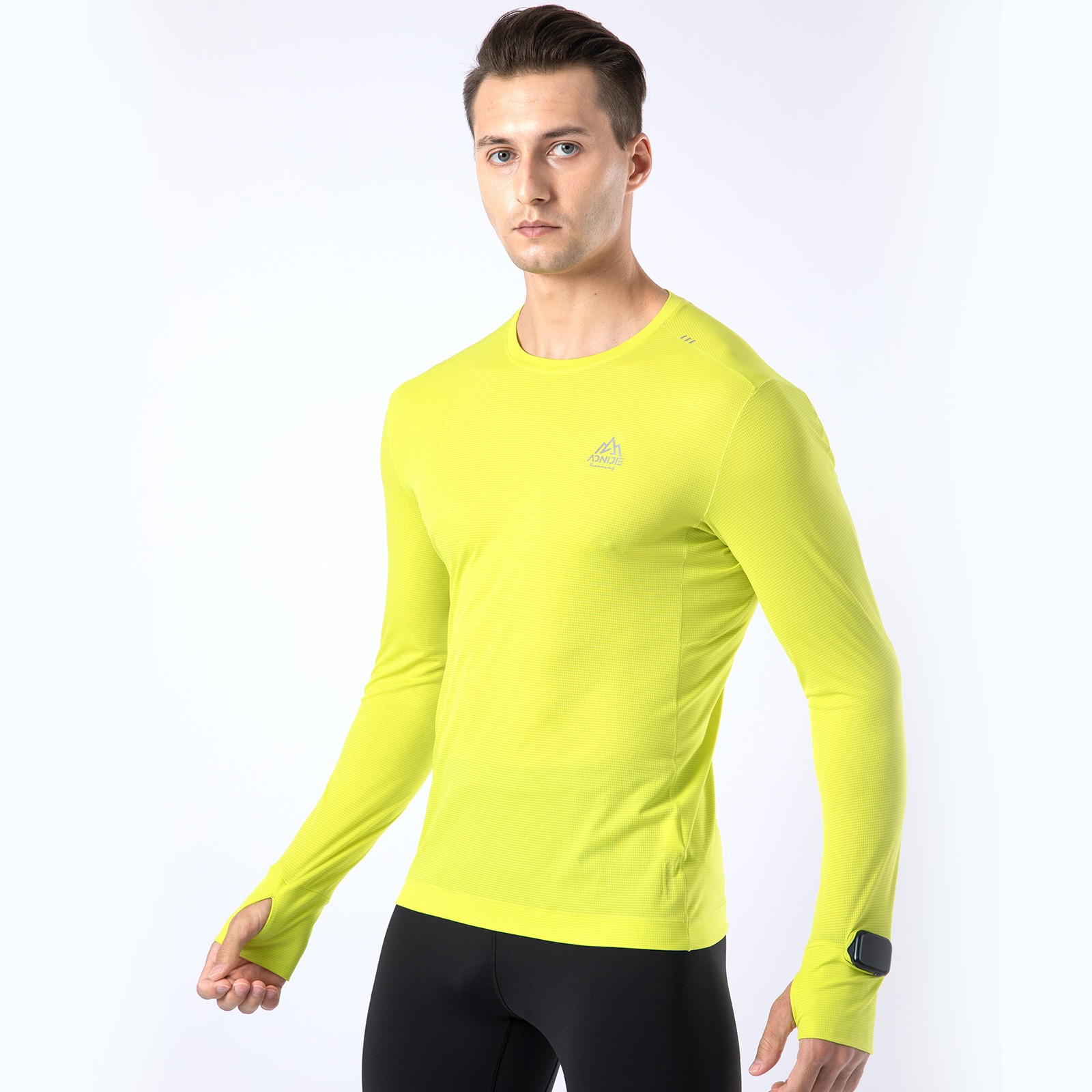 AONIJIE FM5127 Deportes de secado rápido Camiseta larga Spring Auntumn Running Sudadera suave transpirable Yoga Fitness Camisetas de manga larga