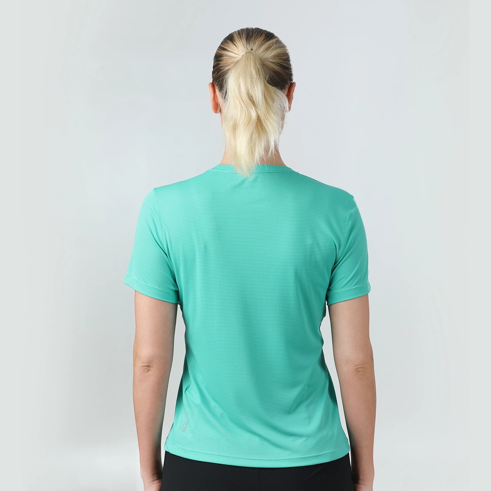 AONIJIE FW5135, camiseta deportiva de verano para mujer, camiseta ligera de secado rápido para mujer, para correr, gimnasio, ocio, cuello redondo, camisetas de manga corta