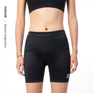 Aonijie fw5183 pantalones ajustados deportivos femeninos pantalones cortos negros de carrera al aire libre pantalones cortos de yoga maratón entrenamiento de senderismo pantalones ajustados