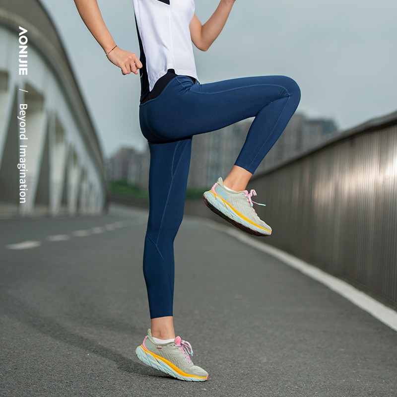 Aonijie fw5150 pantalones ajustados para mujeres deportivas pantalones ajustados de entrenamiento de primavera y otoño pantalones ajustados para correr al aire libre y hacer ejercicio maratón de yoga