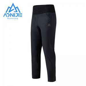 Aonijie fm5163 pantalones deportivos masculinos de primavera y verano para correr al aire libre, pantalones negros y grises para caminar, pantalones de fitness de secado rápido y bolsillos