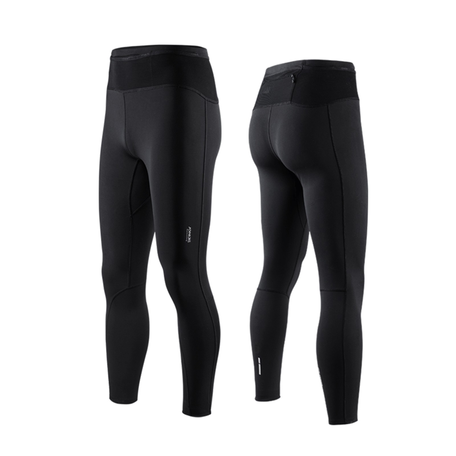 Aonijie FM5121 Man Pantalones de compresión deportivos que corren Leggings largos Medias elásticas pantalones de secado rápido Pantalones de fitness con bolsillo