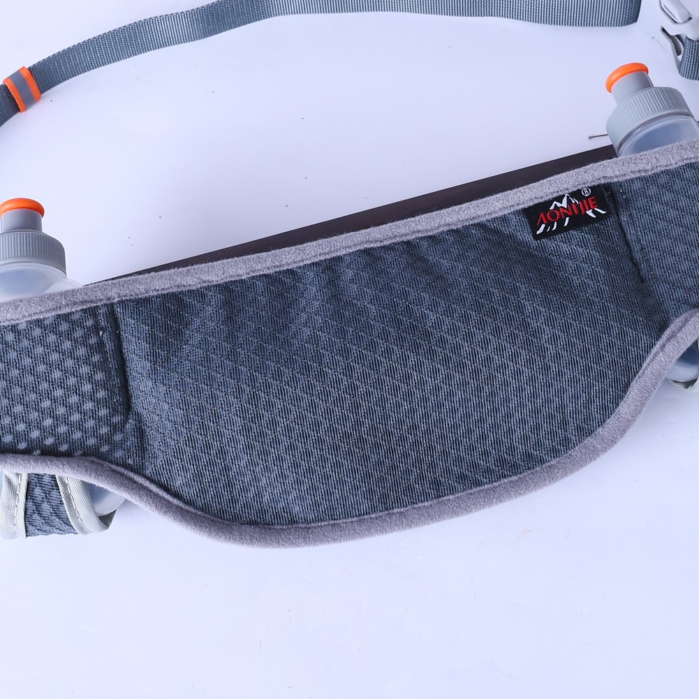AONIJIE E882 Bolsa de cintura deportiva para correr al aire libre Cinturón Bolsillos con cremallera multifuncionales Bolsa impermeable para teléfono móvil