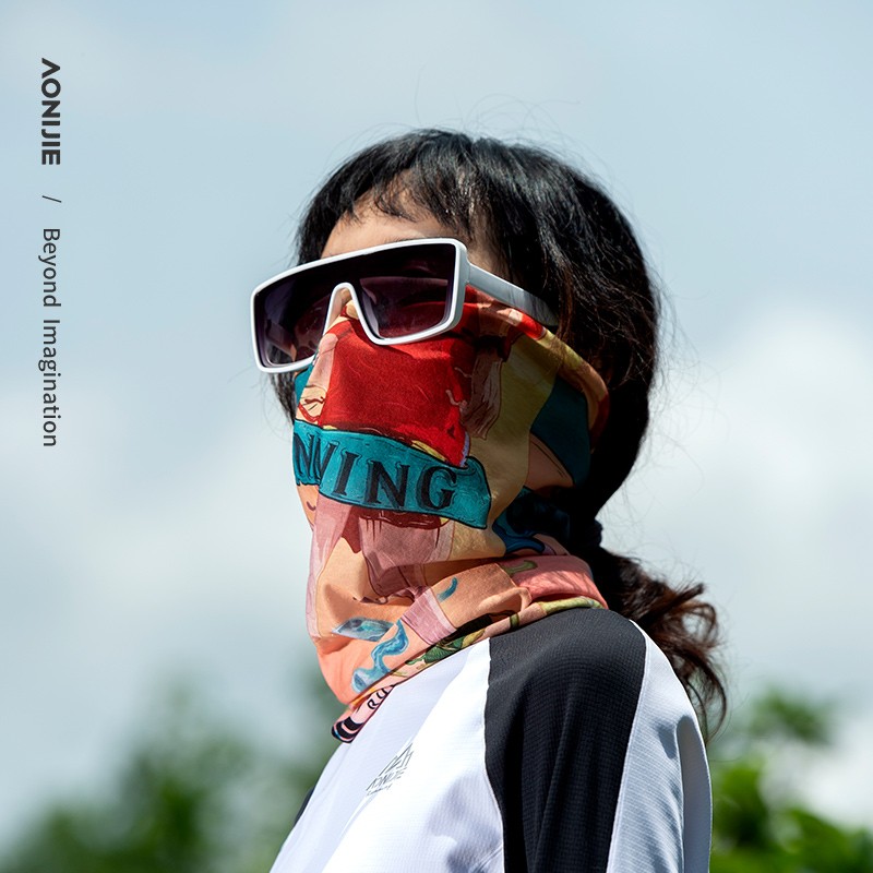 Aonijie e4907 Sporting Head running neck Protection Mask bufanda al aire libre hombres y mujeres bicicletas polainas polainas cabeza